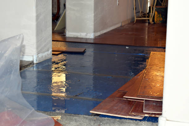 Professional Emergency Water Damage Restoration technician working in Rochester, MA